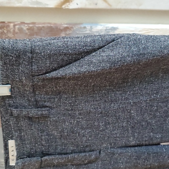 CABi Speckled Tweed Wide Leg Trouser Pants Women Size 6 - Picture 3 of 12